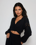 Palm Belle Blouse - Linen